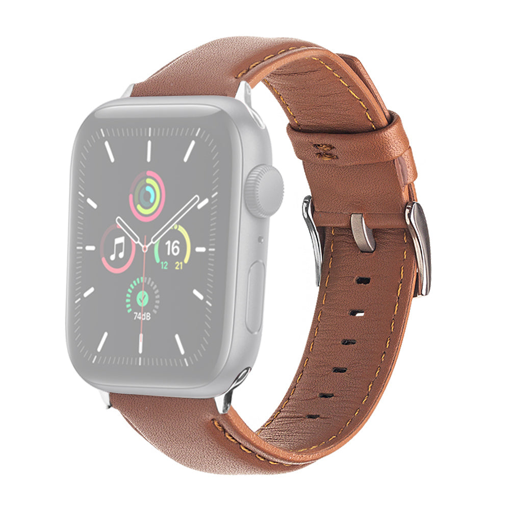 QIALINO Nappa Texture Genuine Leather Watch Strap Band for Apple Watch Series 9 8 7 41mm 6 5 4 SE (2023) SE(2022) SE 40mm 3 2 1 38mm QIALINO Nappa Texture Genuine Leather Watch Strap Band for Apple Watch Series 9 8 7 41mm 6 5 4 SE (2023) SE(2022) SE 40mm 3 2 1 38mm